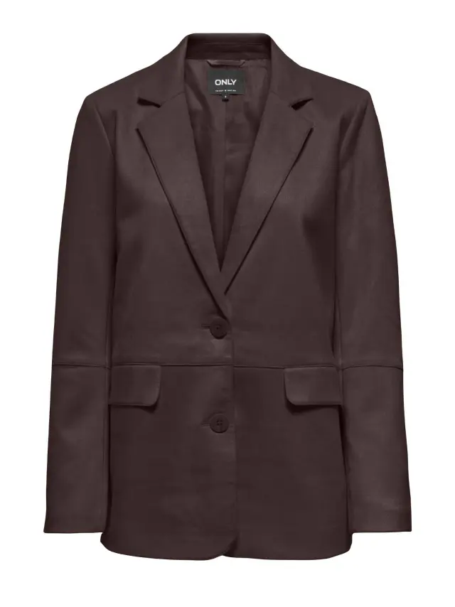 ONLY ONLDIANE Faux Suede Blazer από Συνθετικό Καστόρι CC OTW Καφέ