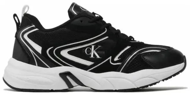 Calvin Klein - Ανδρικά Sneakers Retro Tennis Su-Mesh wN YM0YM00589-0GM Μαύρο - 44