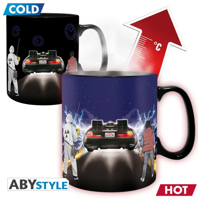 ΚΟΥΠΑ BACK TO THE FUTURE - Mug Heat Change - 460 ml "Time Machine" ABYMUG875