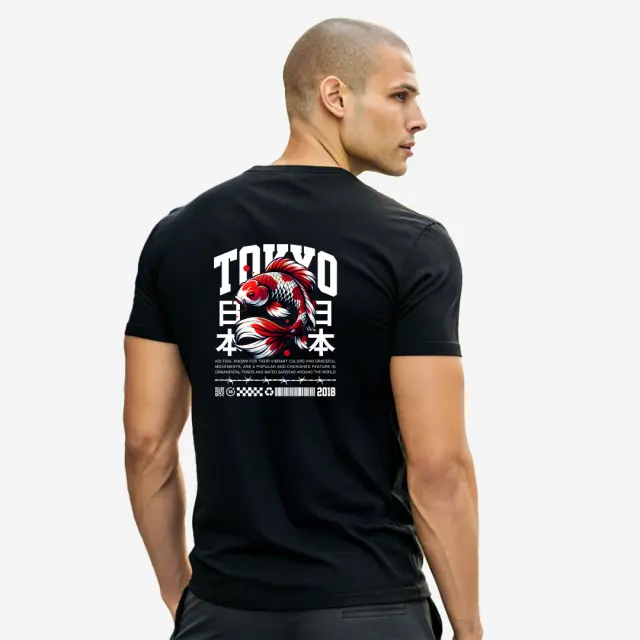 T-shirt Noshame® Μαύρο με τύπωμα - 3025184 - XXL