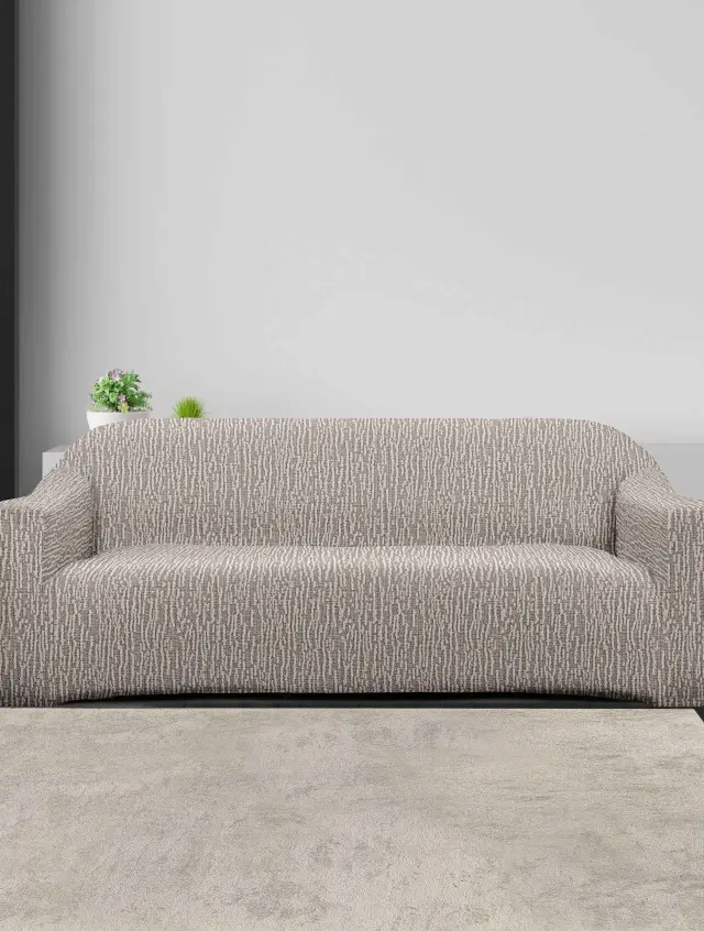 Ελαστικά καλύμματα καναπέ KLYRA BEIGE MADI Ελαστικό κάλυμμα πολυθρόνας