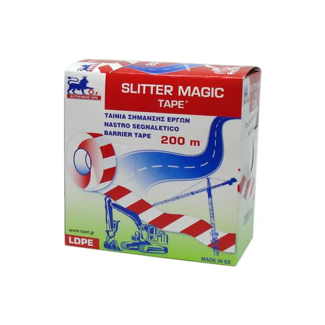 Ταινία σήμανσης έργων 200 μέτρα - Slitter magic tape
