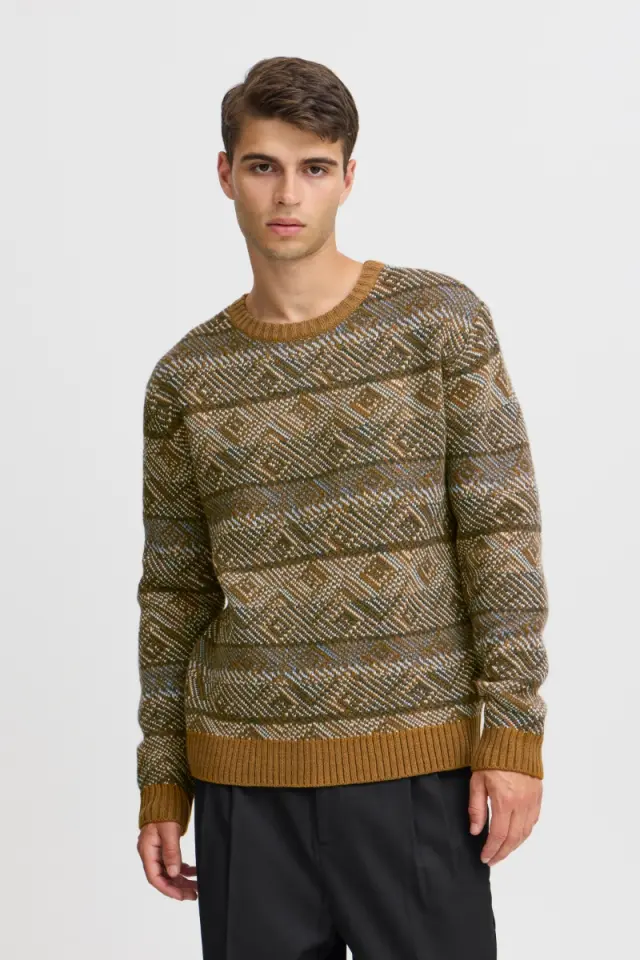Casual Friday Ανδρικό KLAES Πλεκτό – Gothic Olive - XL 3