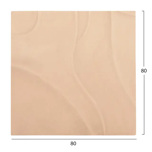 ΠΙΝΑΚΑΣ ΤΕΤΡΑΓΩΝΟΣ FB94520 MDF ΣΕ ΜΠΕΖ ΧΡΩΜΑ 80x4(πάχος)x80Υεκ. 2