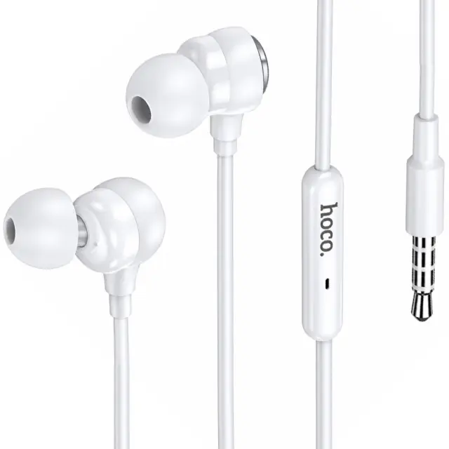 Hands Free Hoco M116 Benevolent με Μικρόφωνο 3.5mm Λευκά 1.2m