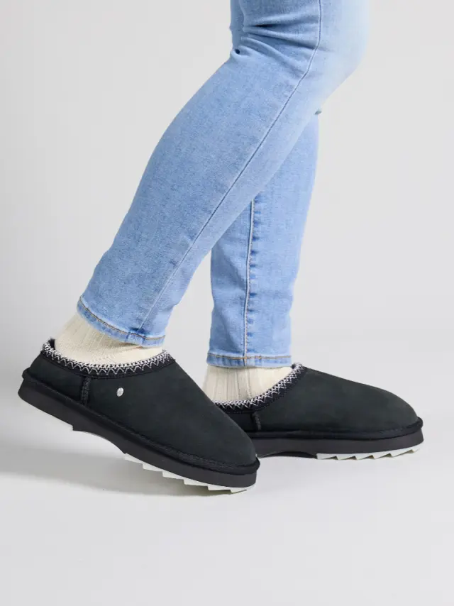 Emu Σαμπώ Γυναικείο δέρμα suede Μαύρο EMU/13179 BLACK 2