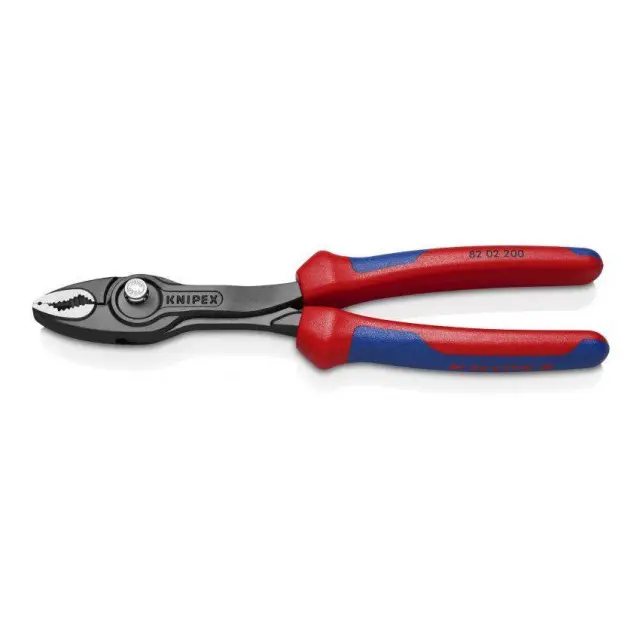 Knipex 8202200 - Πένσα 200mm O4-22mm Ρυθμιζόμενη 5 Θέσεων με Κουμπί Twingrip