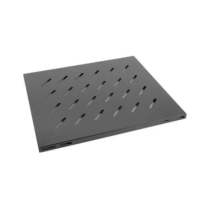 Lanberg 19" Fixed Shelf 1U 465X515mm Max Load Capacity 120KG Black (AK-1003-B)