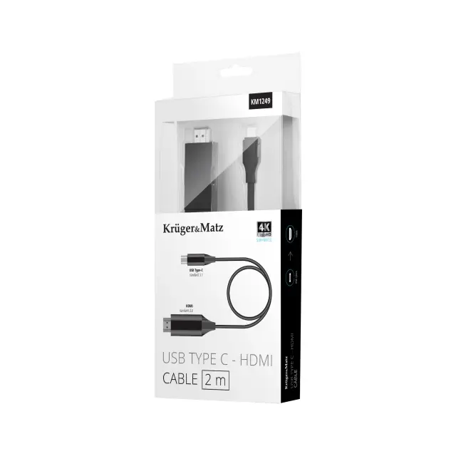 Καλώδιο HDMI MHL - USB C 2m Kruger&Matz 2