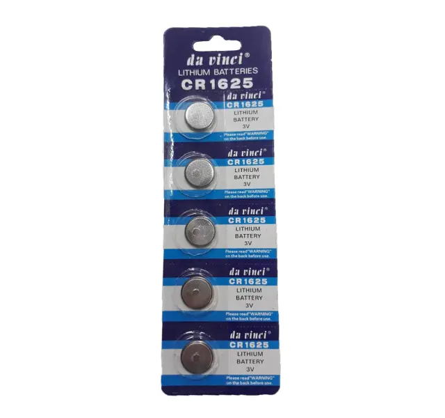 Μπαταρίες λιθίου CR1625 (3V) / 5 τεμάχια - Da Vinci