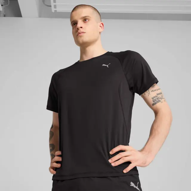 Puma Men's Run Velocity Tee Μαύρο 526600-01 (Puma) - Medium
