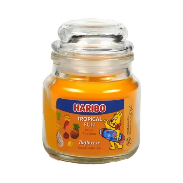 Haribo Αρωματικό Κερί σε Γυάλινο Βαζάκι: Tropical Fun 2