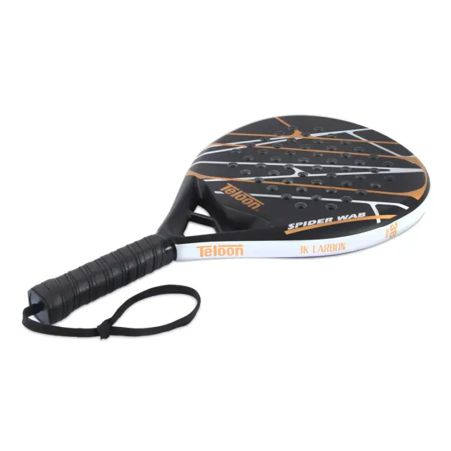 Teloon 100% Carbon 3K Padel Racket Μαύρο 45753 (Eldico Sport) - One Size