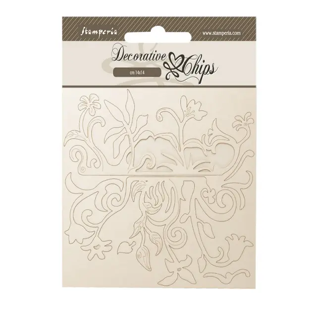 Chipboard Stamperia 14x14cm, House of Roses, Texture