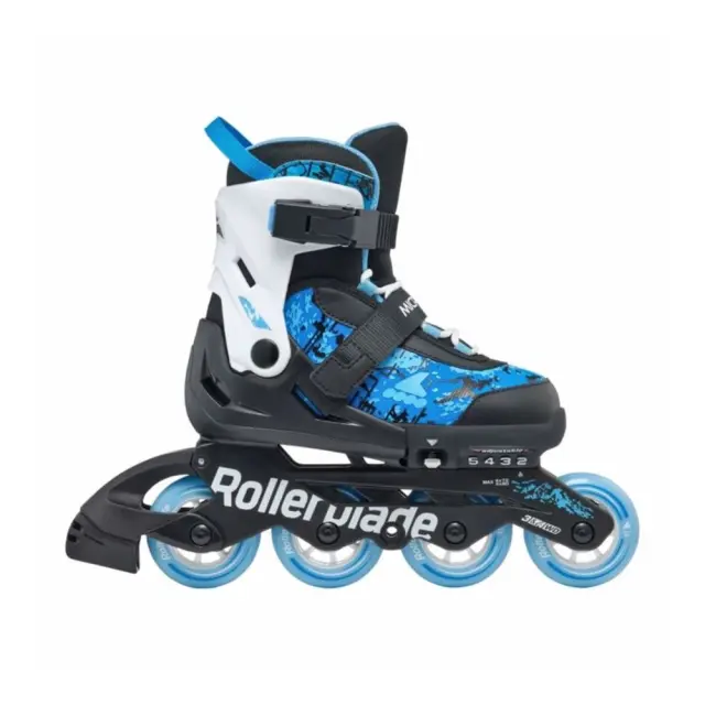 Rollerblade Microblade SL - Μαύρα/Μπλε ρυθμιζόμενου μεγέθους παιδικά inline rollers - 36.5-40.5