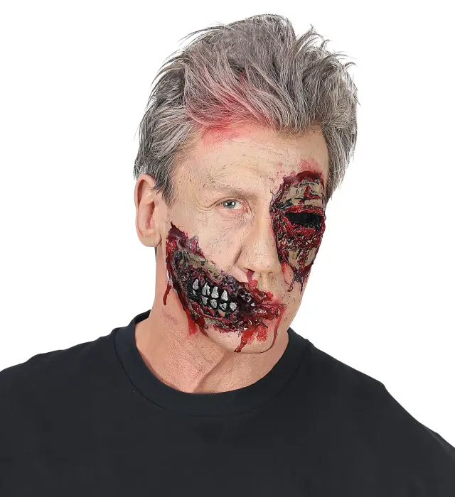Αποκριάτικο Μακιγιαζ Λατεξ Πληγή Zombie Jaw (Widmann) (W-09711) 3