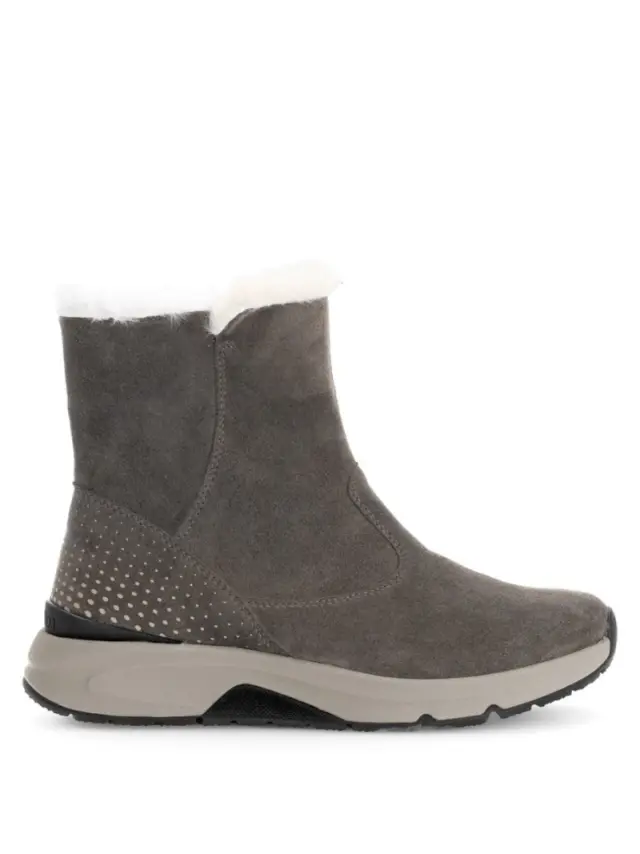 Gabor Μποτάκια Γυναικείο δέρμα suede Γκρί GAB/56882 30-MOHAIR 3