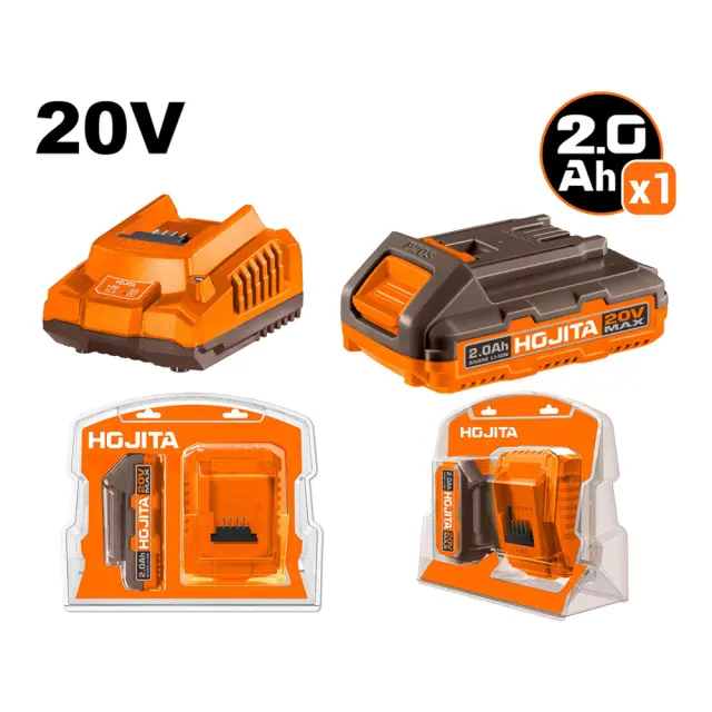 HOJITA ΣΕΤ ΜΠΑΤΑΡΙΑ 20V 2AH ΚΑΙ ΦΟΡΤΙΣΤΗΣ