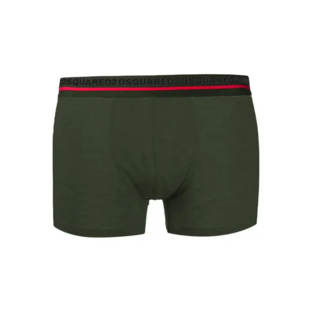 DSQUARED2 Ανδρικό Boxer Stripe Logo - Διπλό Πακέτο, Χρώμα Χακί - M 2