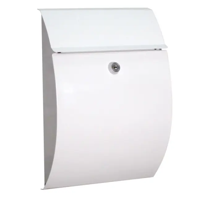 Γραμματοκιβώτιο Μεταλλικό Λευκό "Design" 21.5x70x30cm 2