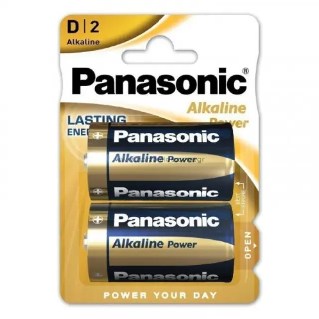 Panasonic Alkaline Power Bronze Μπαταρίες D 1.5V 2τμχ (9004755) (PAN9004755) PANASONIC BATTERY 2