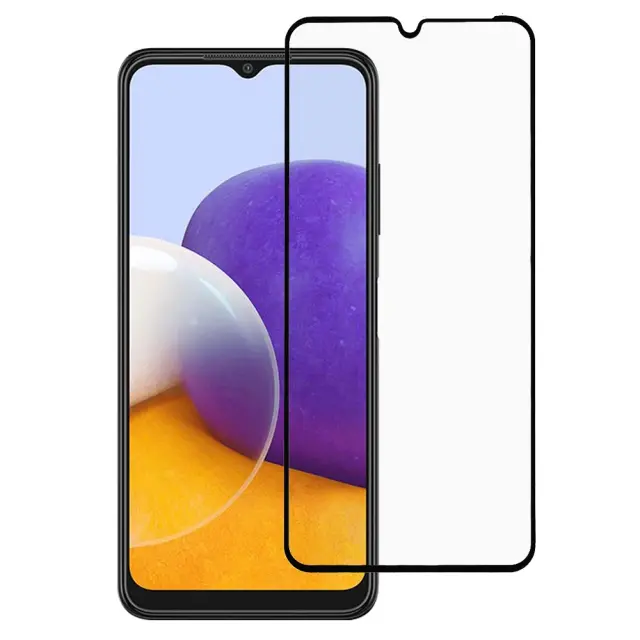 Full Face Tempered Glass για Samsung Galaxy A22 4G/LTE - Black OEM