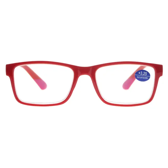 Frog Optical ANTIBLUE F348 Γυαλιά Πρεσβυωπίας με Ειδικά Φίλτρα για την Τηλεόραση, Τον υπολογιστή και το Κινητό σε Κόκκινο Χρώμα +2.75