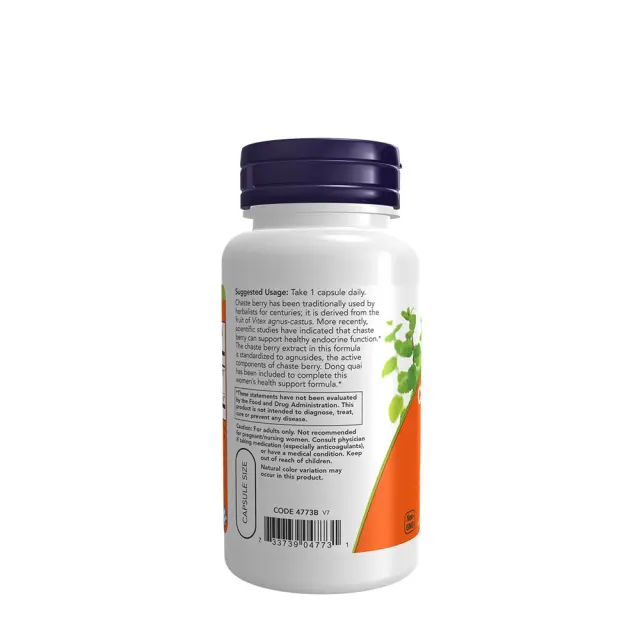 Now Foods Chaste Vitex Berry Extract 300mg 90 φυτικές κάψουλες 3