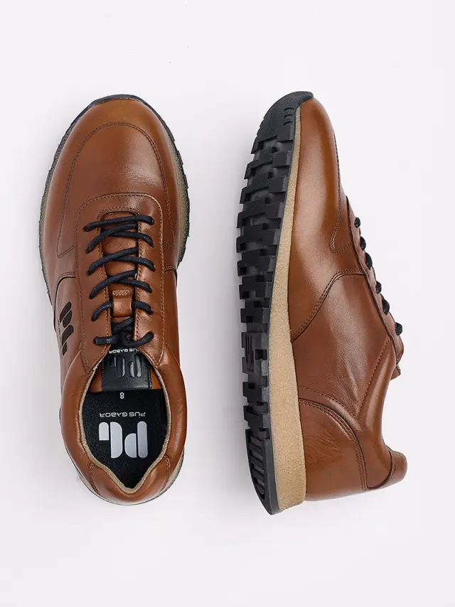 Pius Gabor Sneakers Ανδρικό δέρμα Καφέ PGA/049610 17-ALMOND - 45 3