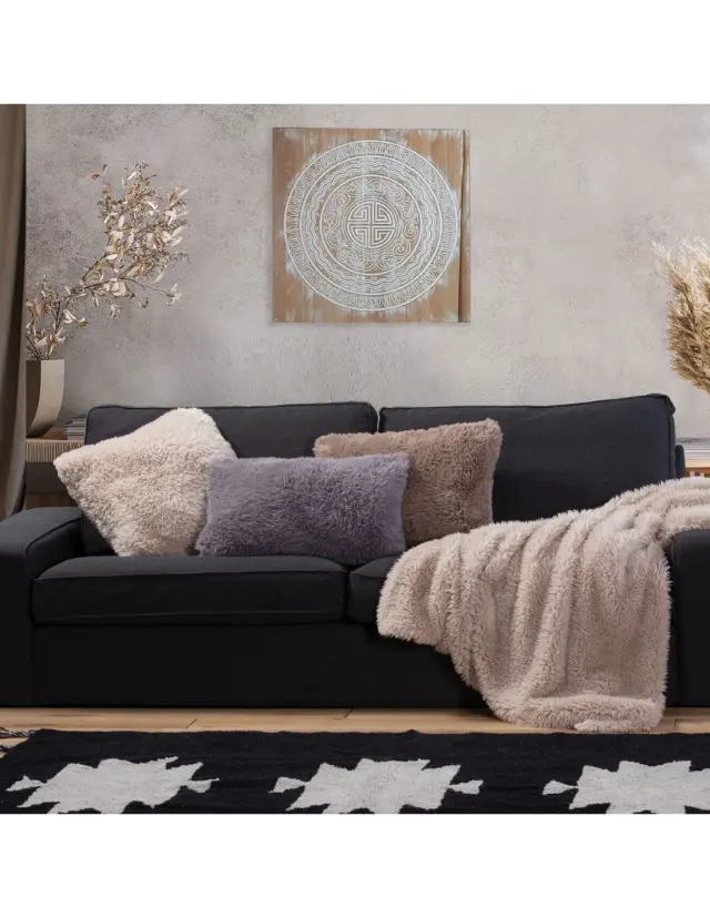 Ριχτάρι Πολυθρόνας Γούνινο Nef-Nef Iverson 23 Grey 130x170 3