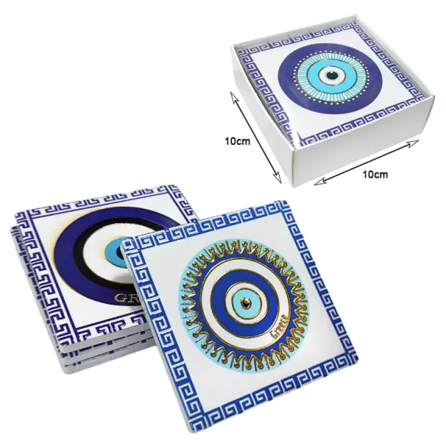 Σετ σουβέρ Greece 4τμχ - Coaster set 4pcs 026033 3