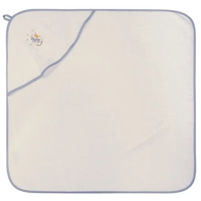 Βρεφική Κάπα 80x80 400gsm Essential Greenwich Polo Club 8840 Grey-White 100% βαμβακερό 2