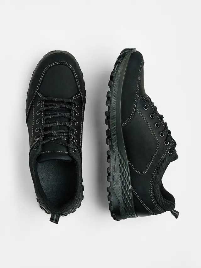 Imac Sneakers Ανδρικό δέρμα Μαύρο IMA/853078 NERO 3