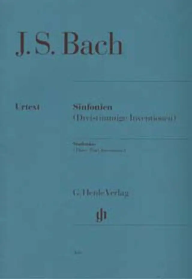 Johann Sebastian Bach - Sinfonias Bwv 787-801 / Three Part Inventions/ Εκδόσεις Henle Verlag- Urtext