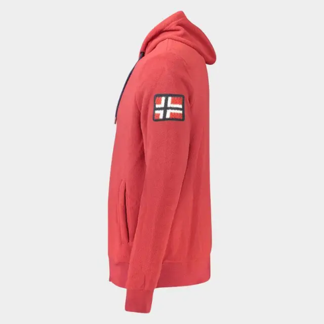 Norway Nautical School - Ανδρική Ζακέτα Φούτερ Fleece 849531-RED Κόκκινο - L 3
