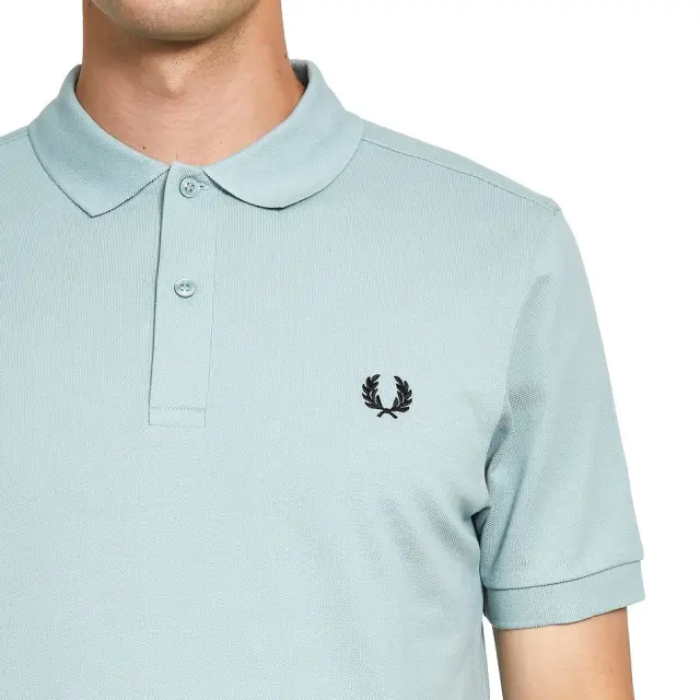 FRED PERRY M6000 TWIN TIPPED ΑΝΔΡΙΚΟ ΠΟΛΟ SILVER 2