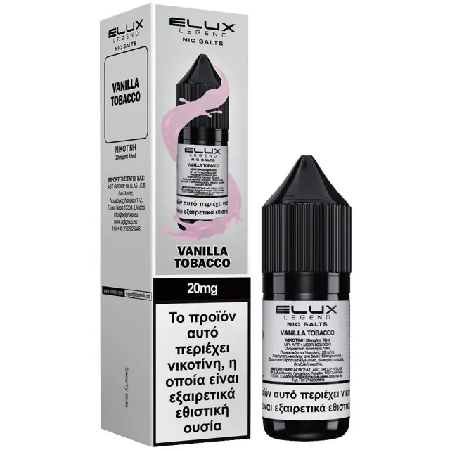 Elux Vanilla Tobacco Salt 20mg 10ml