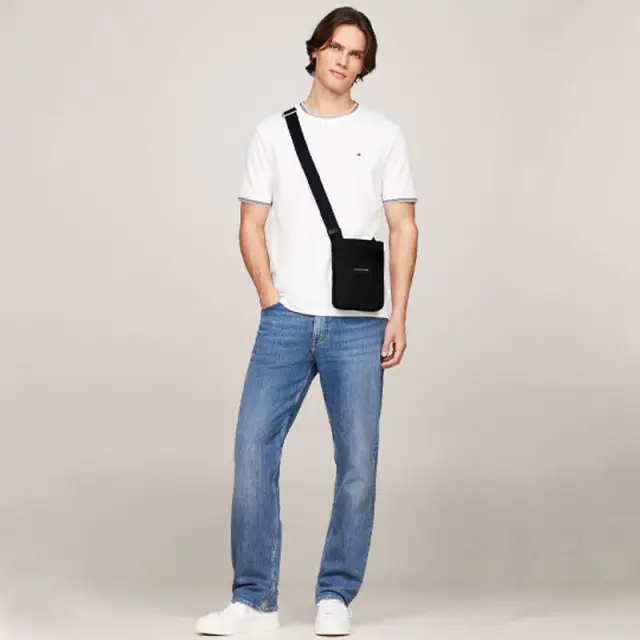 Tommy Hilfiger - Ανδρική Τσάντα Ώμου / Χιαστί Func Nylon Mini Crossover AM0AM12468-BDS Μαύρο 2