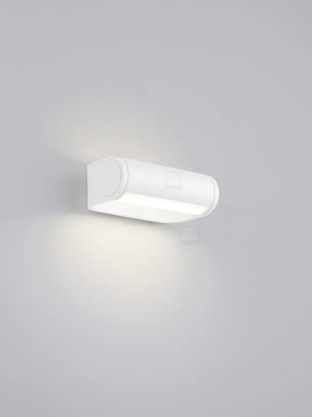 LUZ Φωτιστικό Τοίχου LED IP54 Λευκό Ματ με Περιστρεφόμενη Κεφαλή Άσπρο