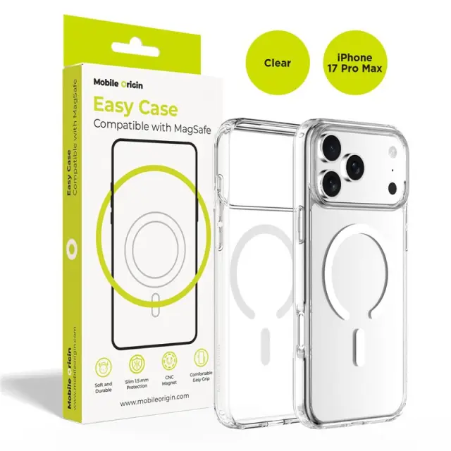 Mobile Origin Hybrid MagSafe Case, clear - iPhone 17 Pro Max