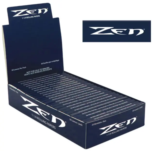 Zen Χαρτάκια Blue - Organic Hemp 50φ.- 1¼ 25τεμ.