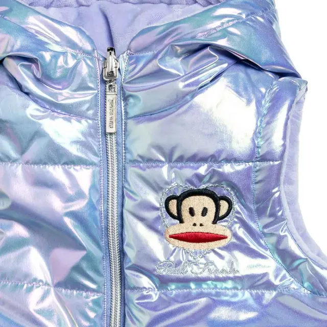 Γιλέκο-μπουφάν Paul Frank διπλής όψης μεταλλιζέ 3