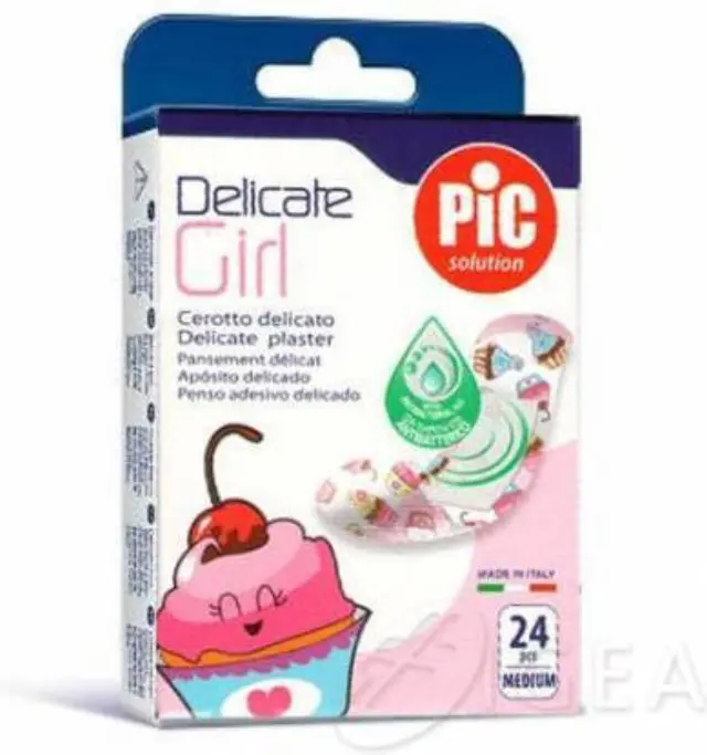 PiC Solution Delicate Girl Παιδικά Αυτοκόλλητα Επιθέματα 72x19cm 24τμχ