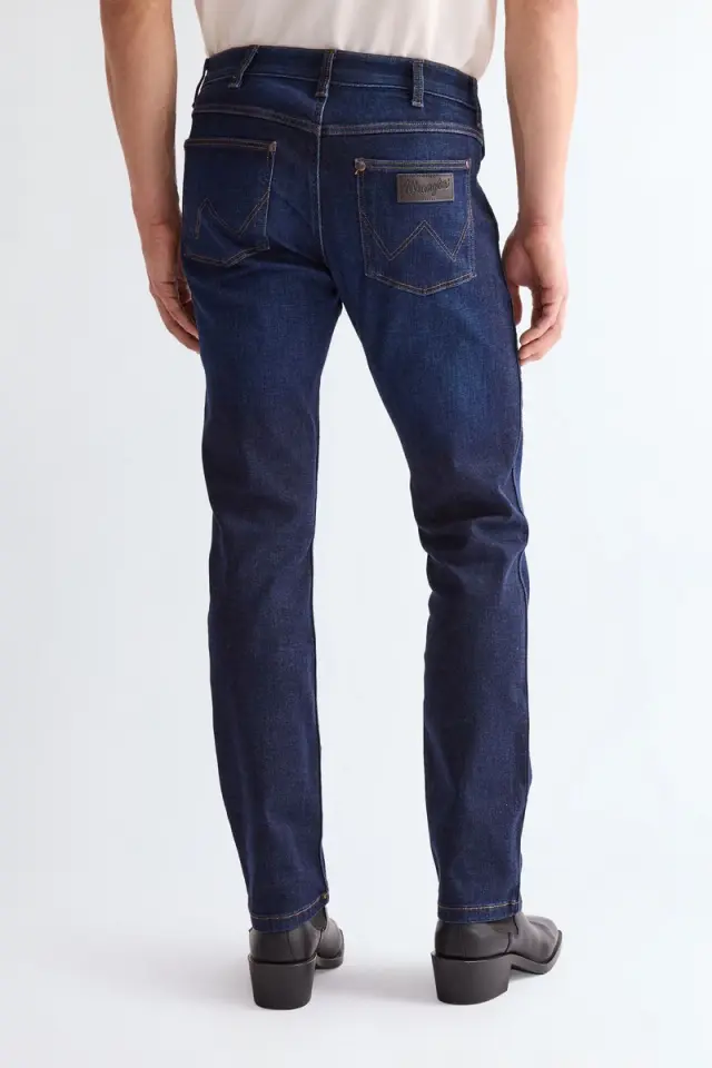 Wrangler Ανδρικό GREENSBORO 803 RUSTIC NAVY Τζιν Παντελόνι – Dark Blue - 30W 32L 2
