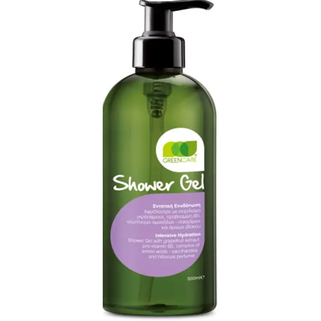 GreenCare Showergel Αφρόλουτρο Εντατικής Ενυδάτωσης 500ml