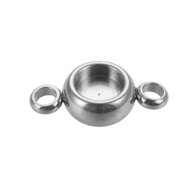 Σύνδεσμος Ανοξείδωτο Ατσάλι 304 12x6.5x3mm με Καστόνι 4mm - 5τεμ