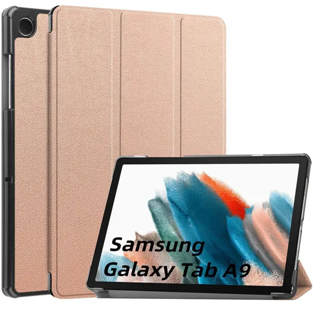 Techsuit® Θήκη με Δυνατότητα Stand για Galaxy Tab A9/A11- Rose Gold