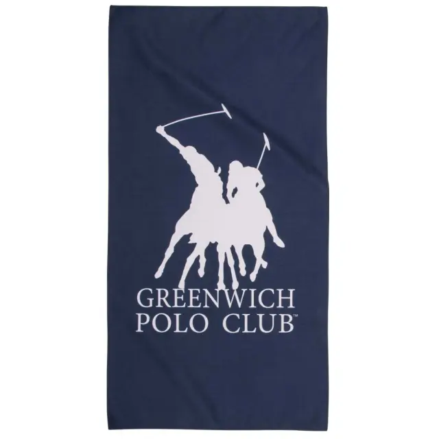 Πετσέτα Γυμναστηρίου 45x90 280gsm Greenwich Polo Club Essential 4189 Blue-Ecru 100% Microfiber