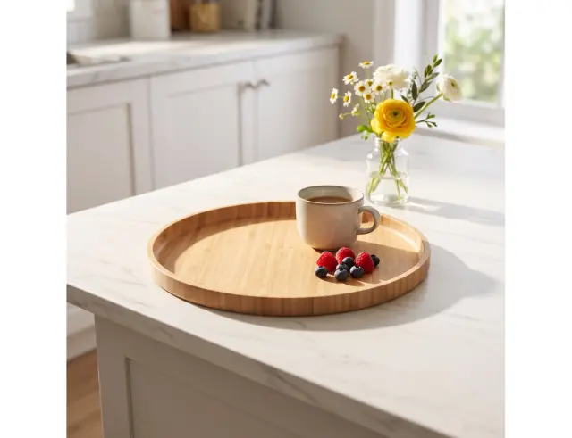 Δίσκος Σερβιρίσματος Secret De Gourmet από Ξύλο Bamboo, με διαστάσεις 26.5x26.5x1.5cm 160748