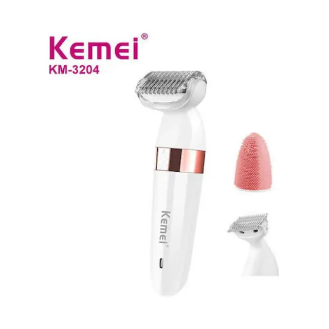 KM-3204 Kemei Αποτριχωτική Μηχανή Epilator για Πρόσωπο Σώμα